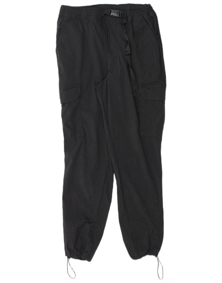 JACK & JONES Mens Cargo Tracksuit Trousers Joggers Large Black Nylon