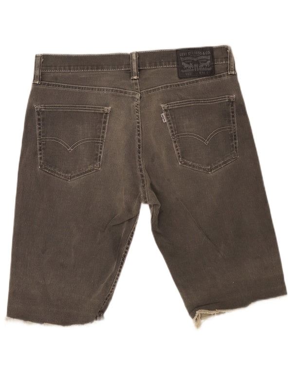 Męskie spodenki jeansowe Levi's W34, duże, szare, bawełniane