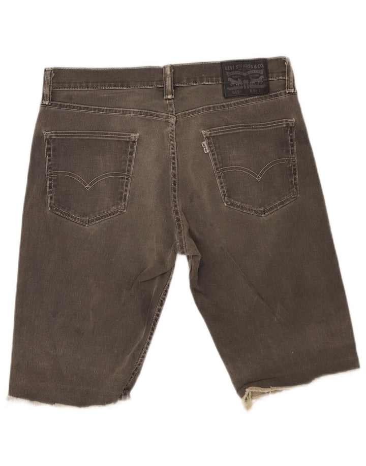 Męskie spodenki jeansowe Levi's W34, duże, szare, bawełniane