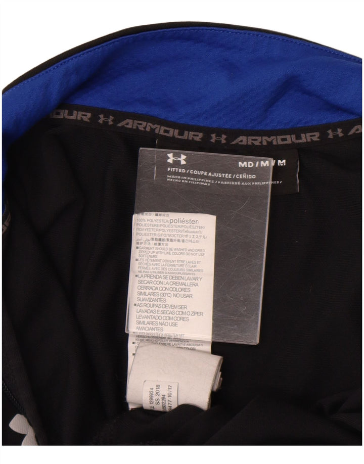 Męska kurtka dresowa Under Armour, średnia czarna, poliestrowa w blokach kolorystycznych