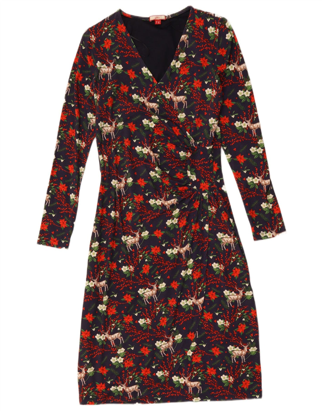 Sukienka damska Joe Browns UK 8 Small, granatowa, w kwiaty, wiskoza