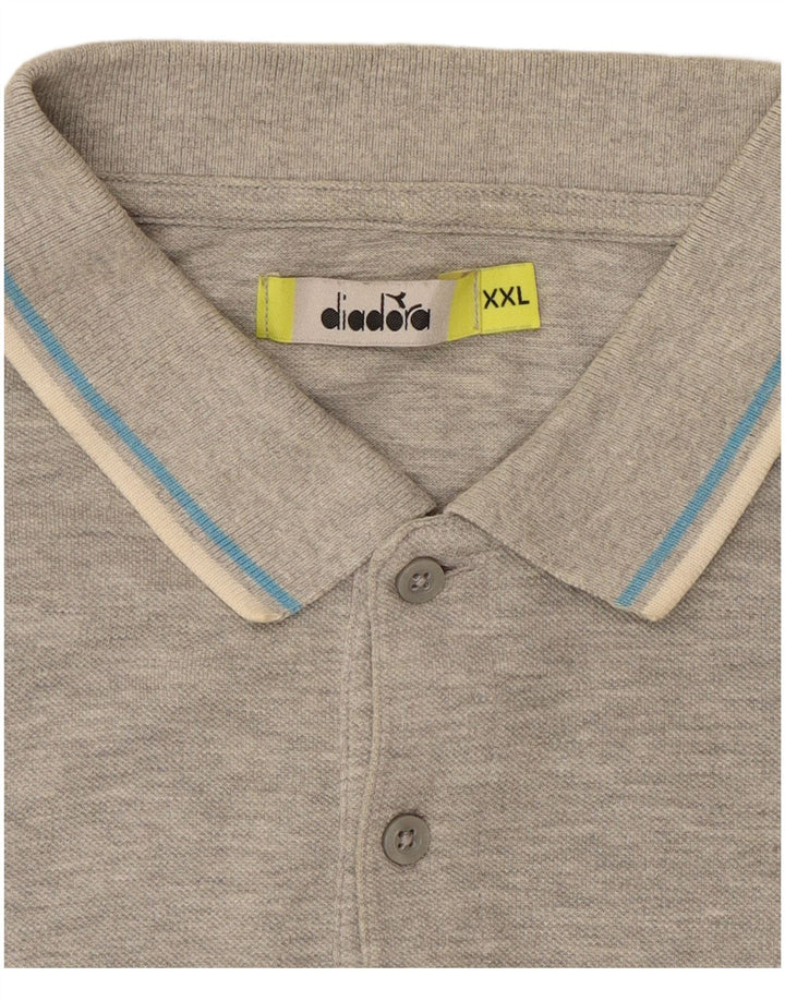 Męska koszulka polo Diadora 2XL szara