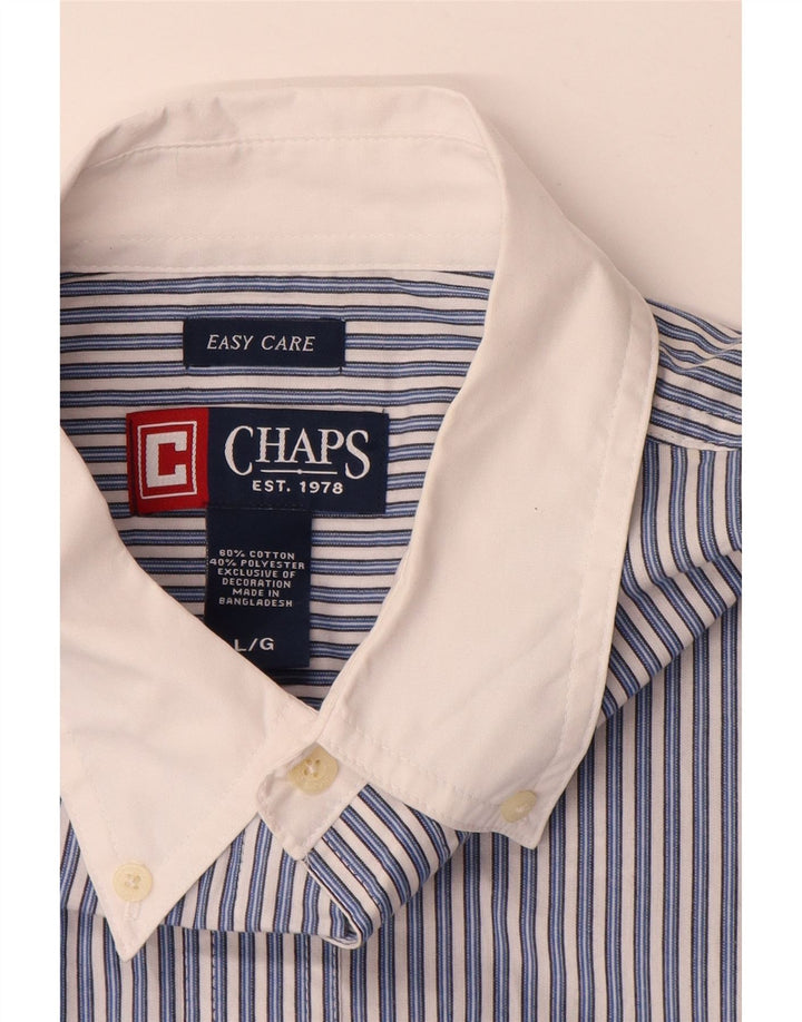 Koszula męska Chaps Easy Care, duża, bawełniana w niebieskie paski