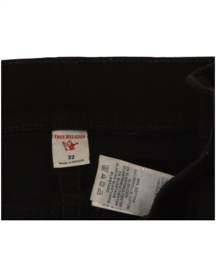 Męskie jeansy True Religion W32 L32 Czarne bawełniane