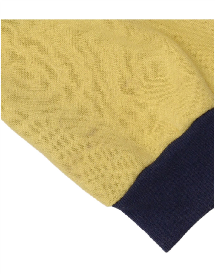 Męski sweter DASH z grafiką i kołnierzem, w kolorze średniożółtym