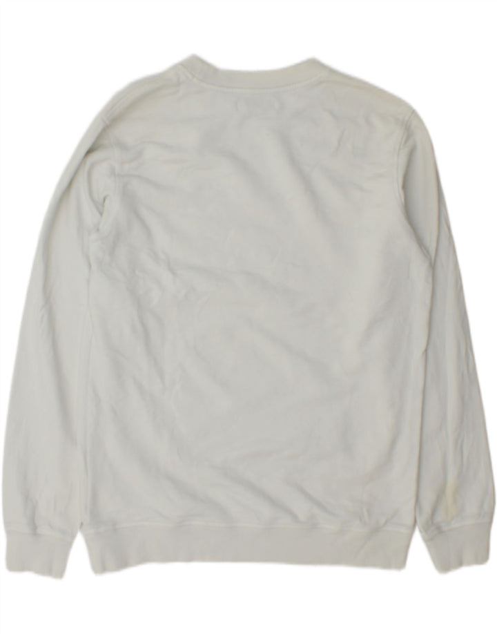 Męska bluza Calvin Klein Jeans Graphic o regularnym kroju, średnia biel