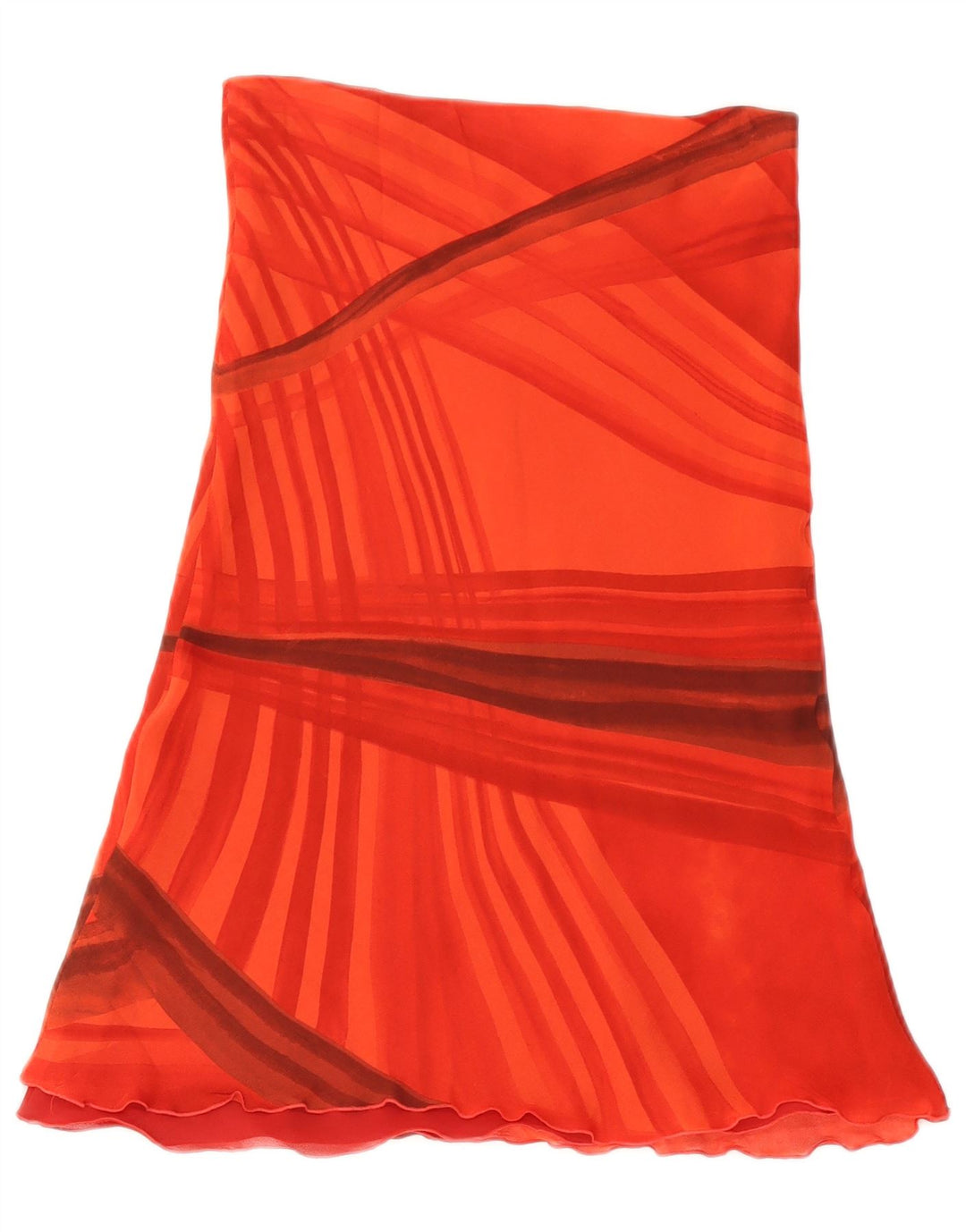 Damska spódnica o linii A Dream UK 8 Small W27 Wiskoza w czerwone paski