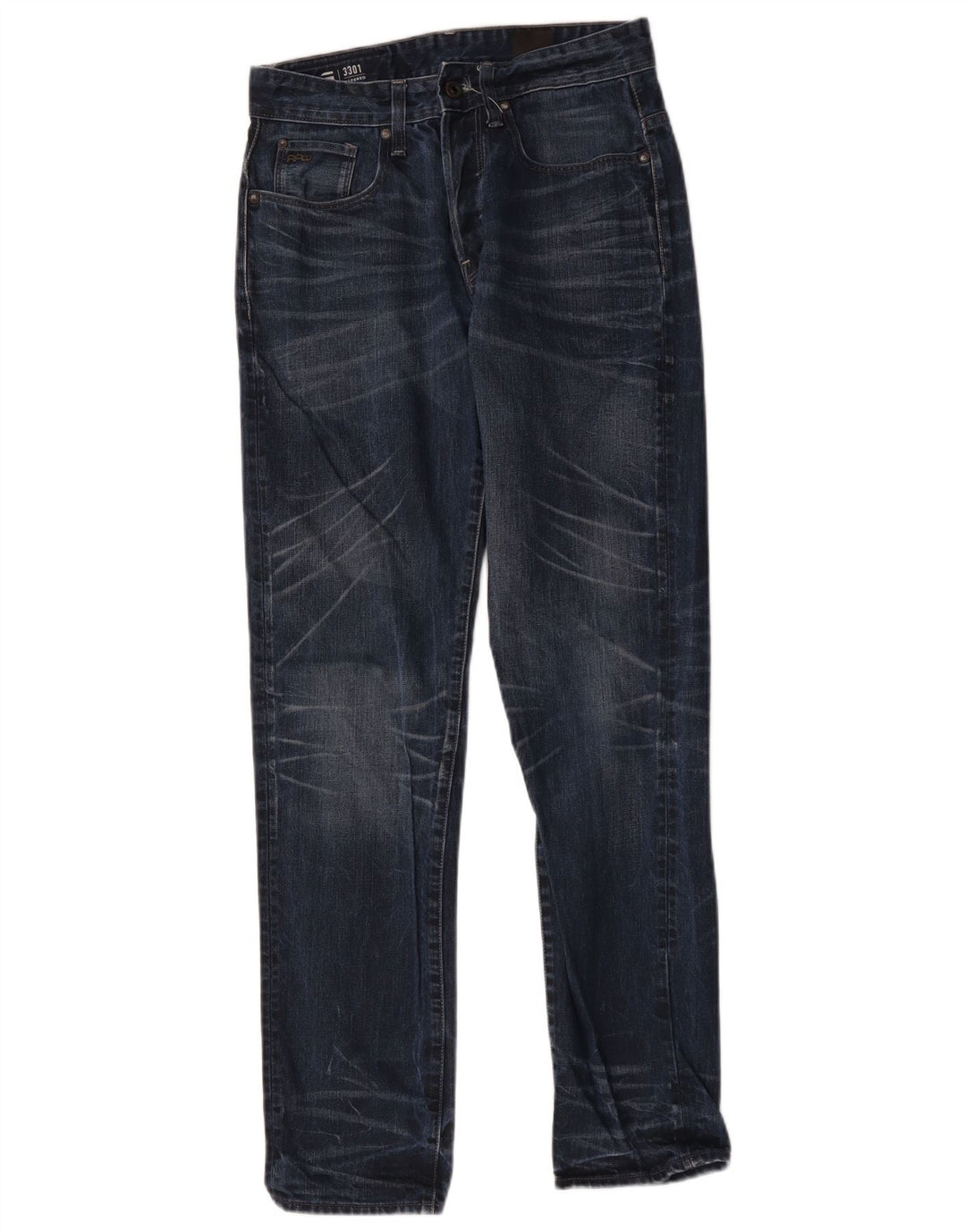 Dżinsy damskie G-Star 3301 Tapered W29 L34 Granatowe