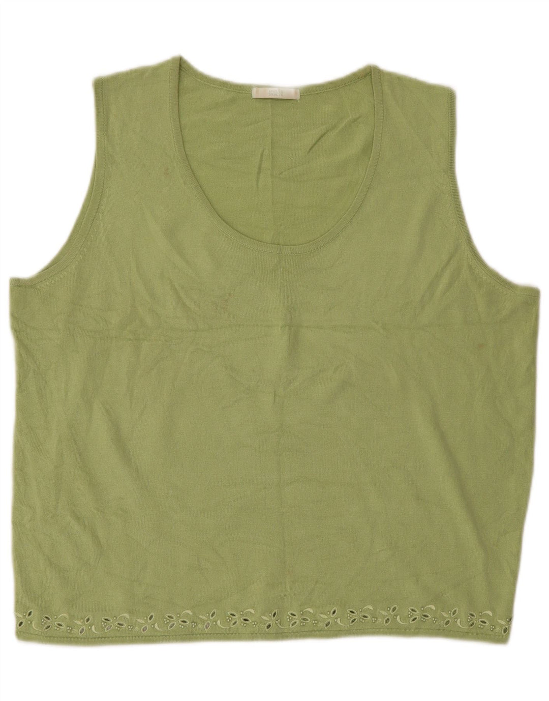 MARKS & SPENCER Damski podkoszulek z kamizelką oversize UK 18 XL Zielony