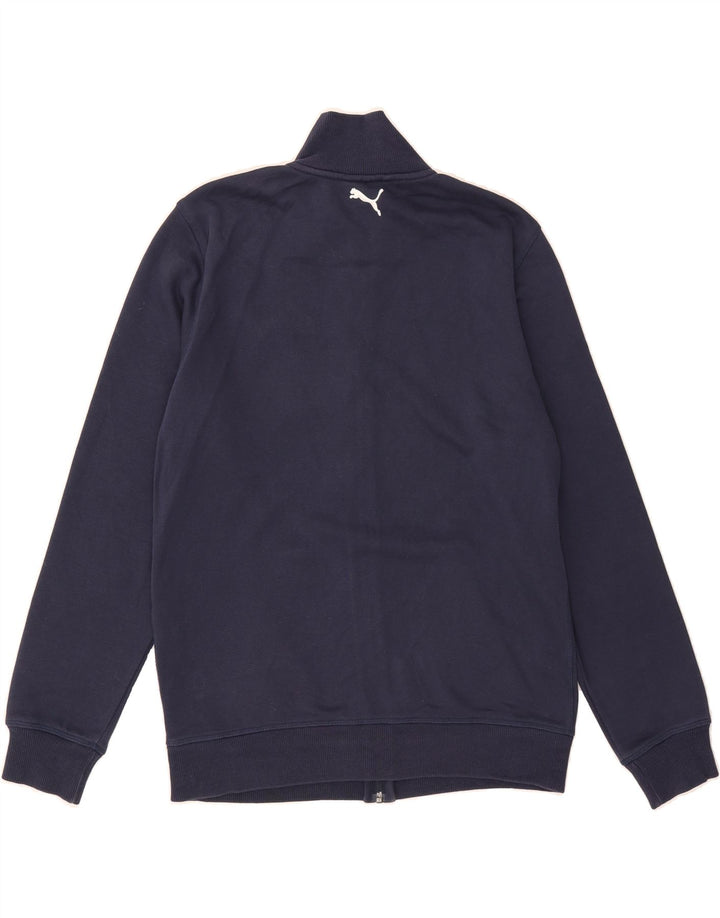 PUMA Mens Tracksuit Top Jacket Small Navy Blue Cotton Vintage Puma and Second-Hand Puma from Messina Hembry 