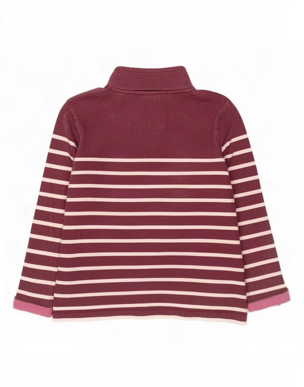 Damska bluza oversize Weird Fish UK 16, duże, bordowe paski
