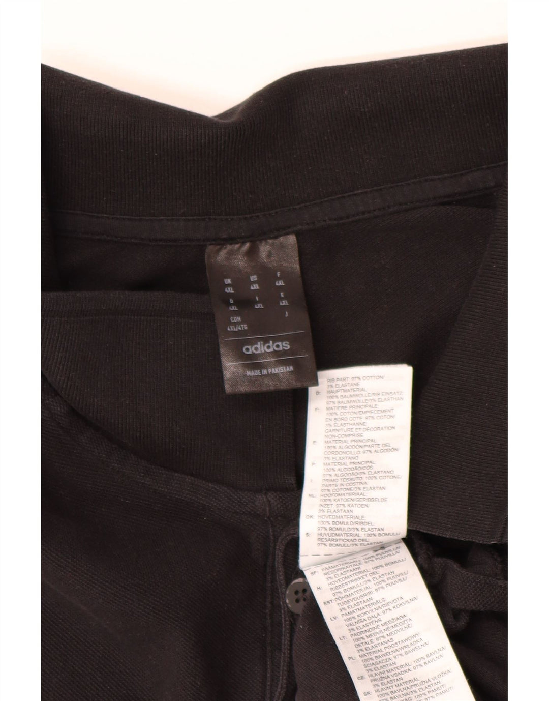 Męska koszulka polo Adidas 4XL Czarna, bawełniana