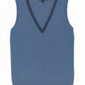 Tank top damski Boden z kamizelką UK 10, mały, niebieski, bawełniany