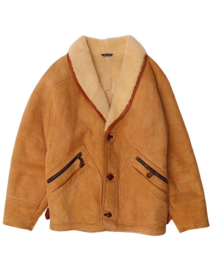 DIBI Męska kurtka Shearling Uomo IT 46 Small Beige Shearling Classic