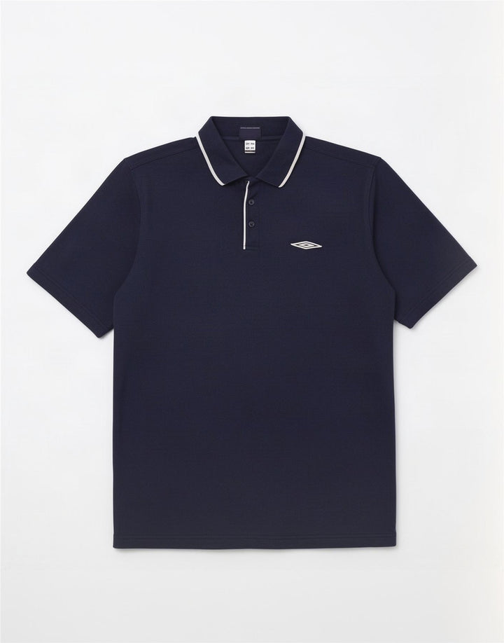 Męska koszulka polo Umbro XL granatowa, poliestrowa