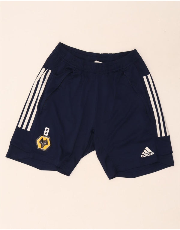 Męskie spodenki sportowe Adidas Wolverhampton Wanderers, średni granatowy poliester