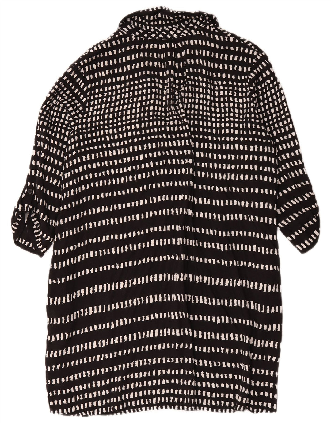Damska sukienka podstawowa z rękawem 3/4 Hobbs UK 18 XL Czarna geometryczna wiskoza