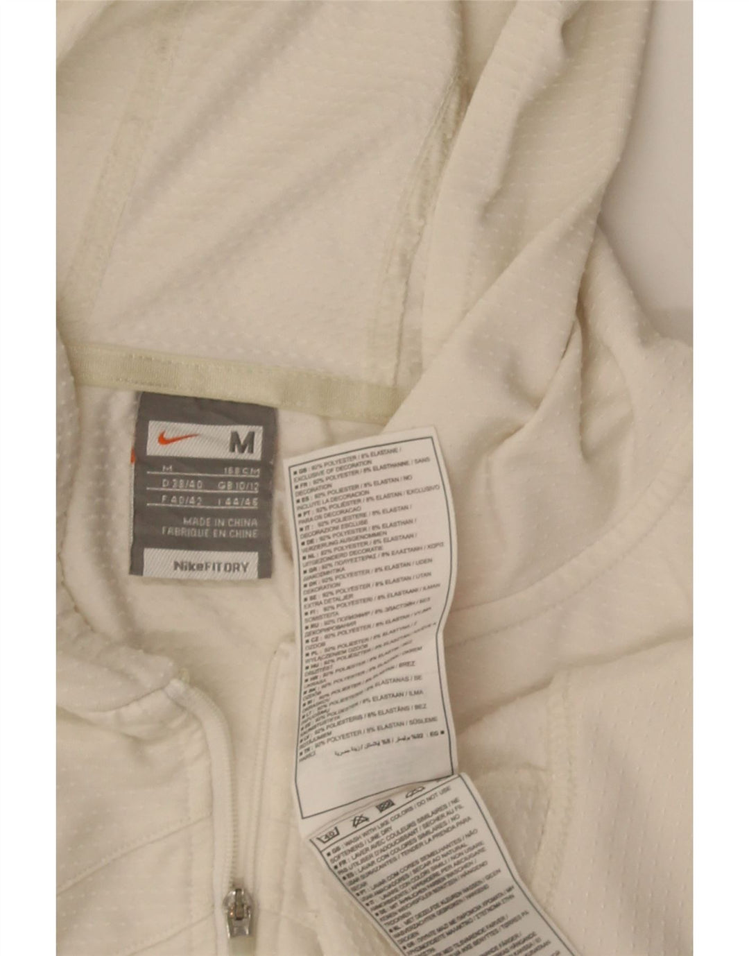 Damska bluza dresowa z kapturem Nike, UK 10/12, średnia biel