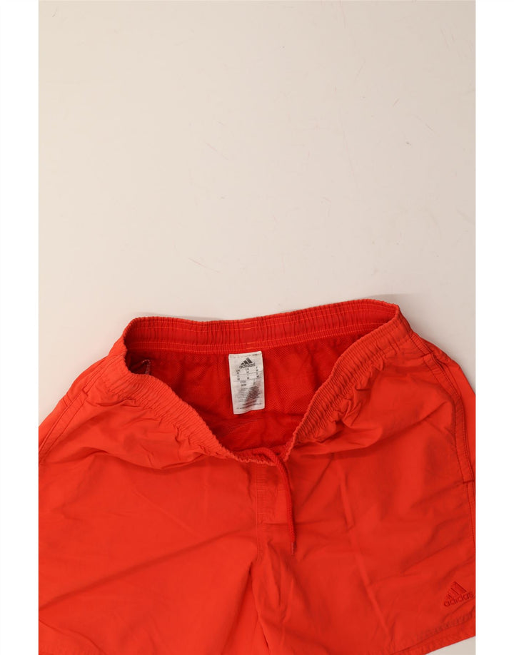 ADIDAS Mens Sport Shorts Medium Red Polyester Vintage Adidas and Second-Hand Adidas from Messina Hembry 