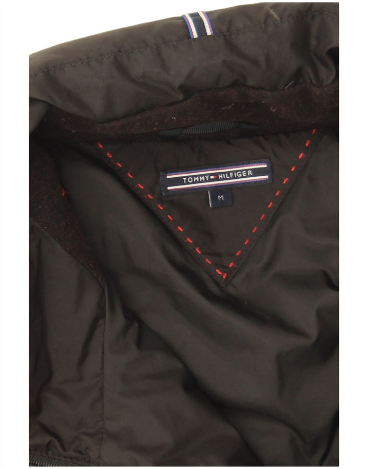 Damski płaszcz ocieplany Tommy Hilfiger UK 14, średni czarny poliester