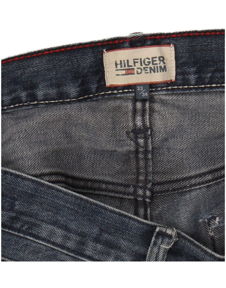 Męskie jeansy slim fit Tommy Hilfiger W33 L34 granatowe