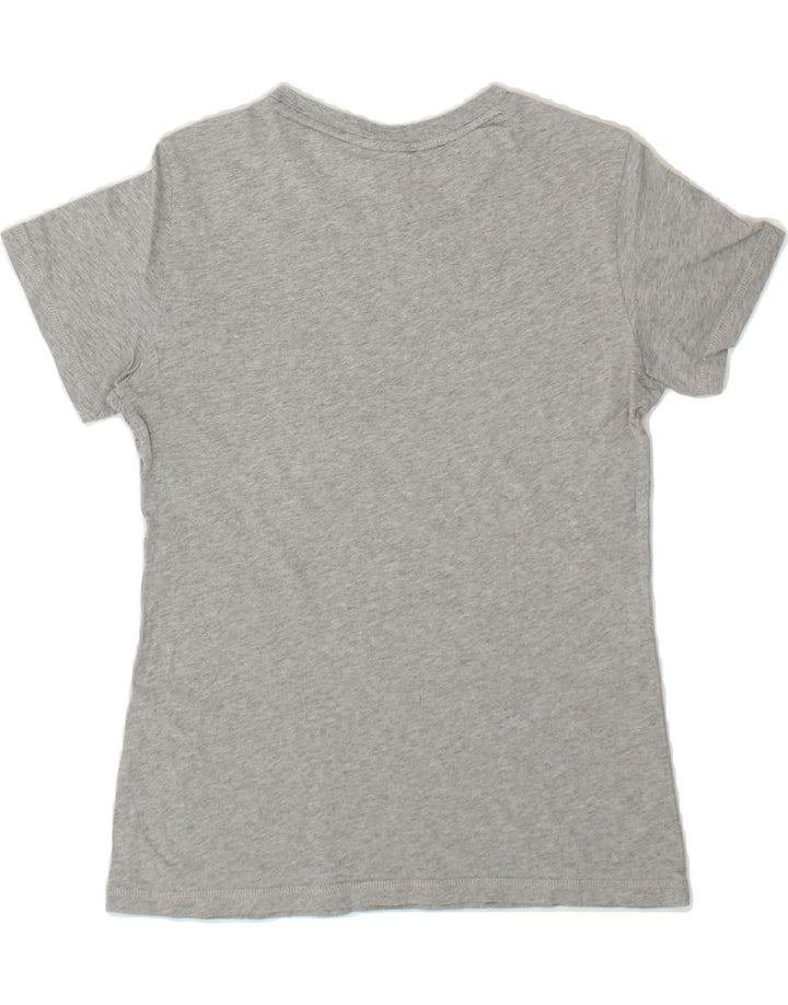 CHAMPION Womens Graphic T-Shirt Top UK 14 Large Grey Vintage Champion and Second-Hand Champion from Messina Hembry 