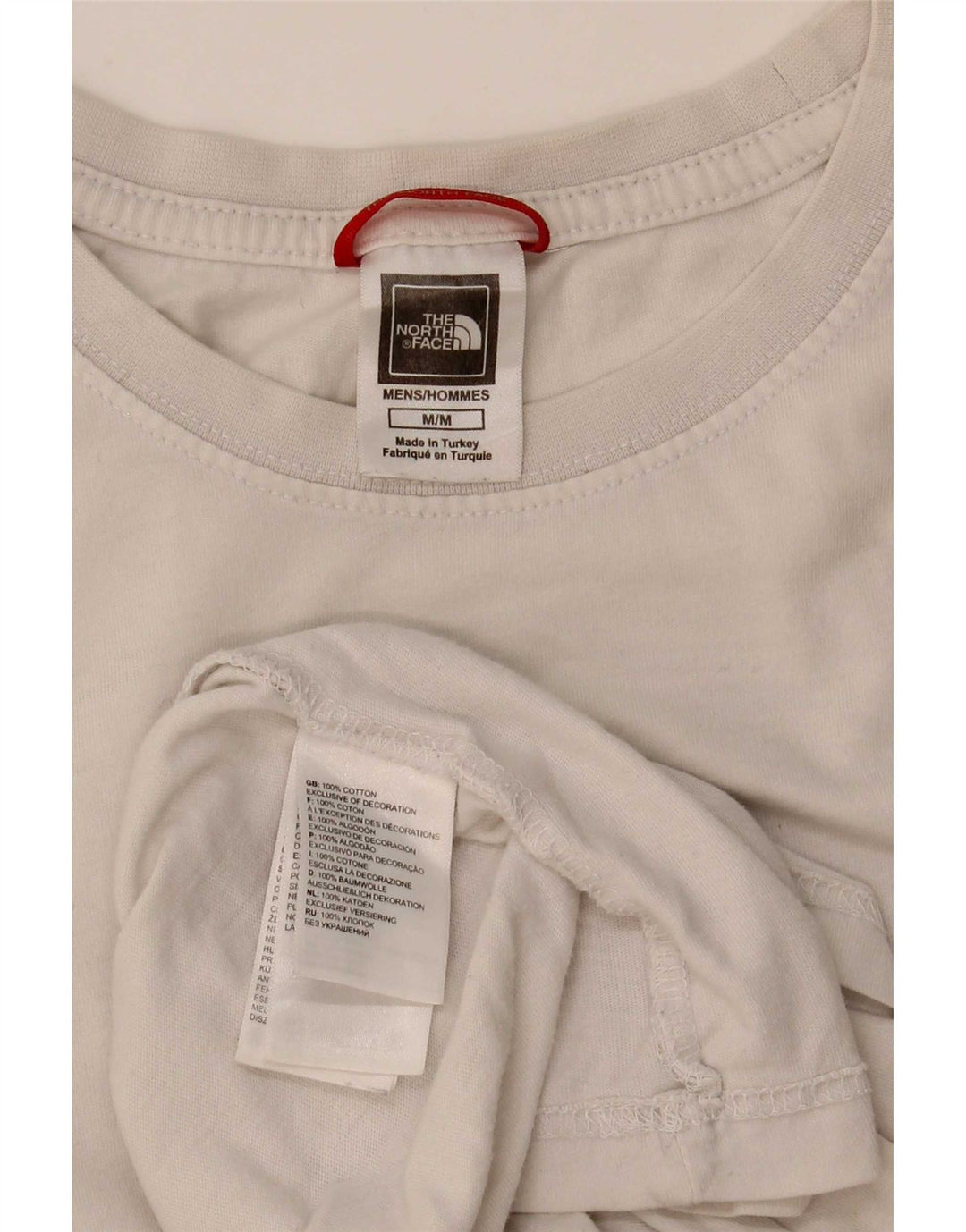 Męski T-shirt z grafiką The North Face, bawełniany, średni biały