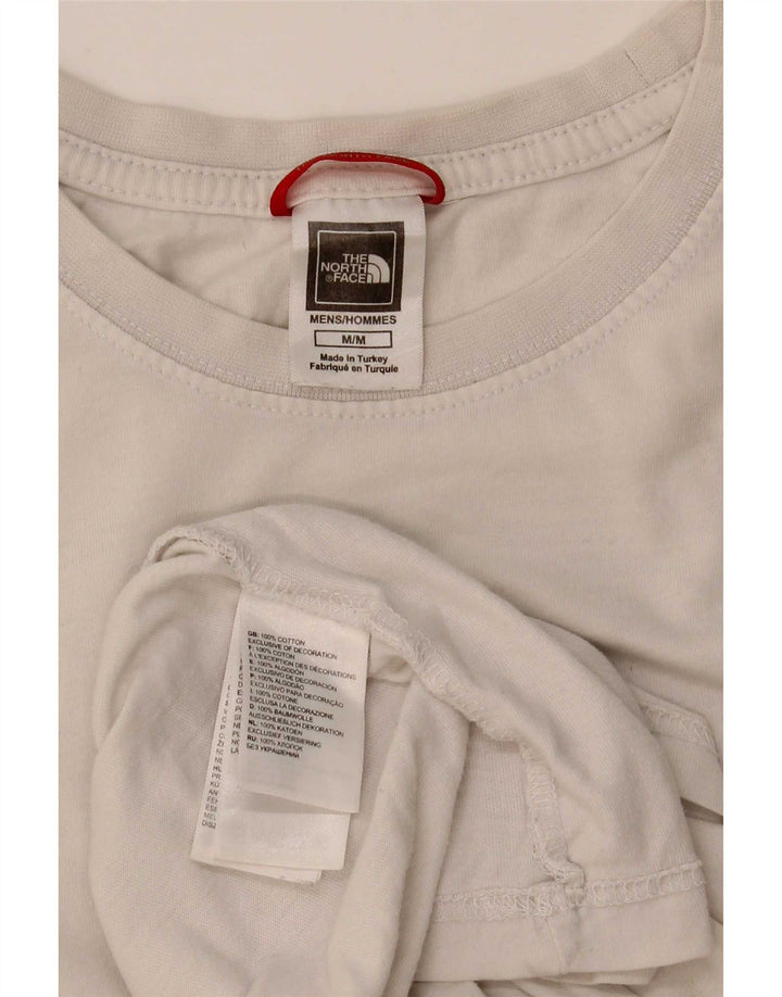 Męski T-shirt z grafiką The North Face, bawełniany, średni biały
