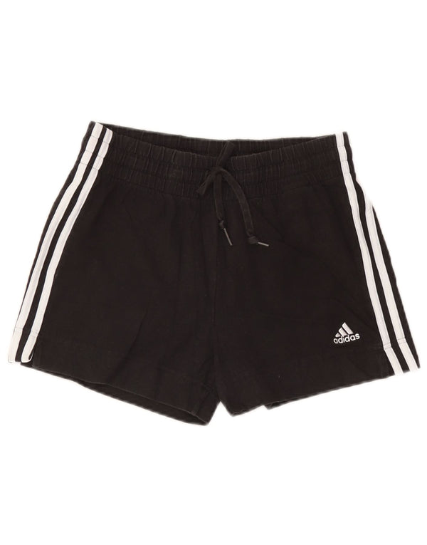 Damskie spodenki sportowe Adidas UK 4/6 XS, czarne, bawełniane