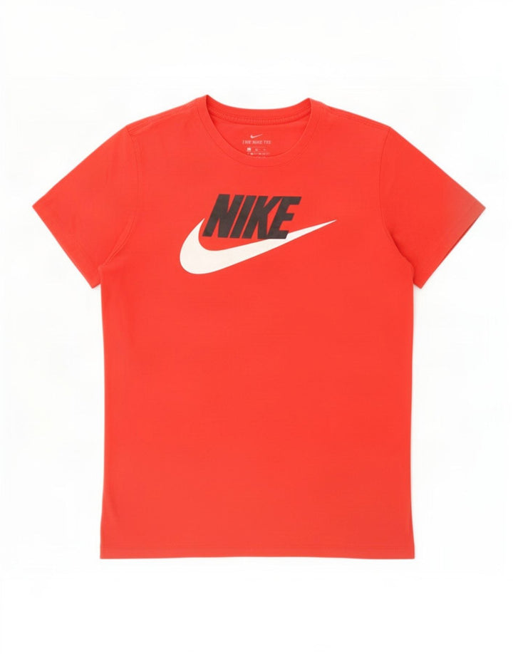 Męski T-shirt z grafiką Nike, duży, czerwony, bawełniany