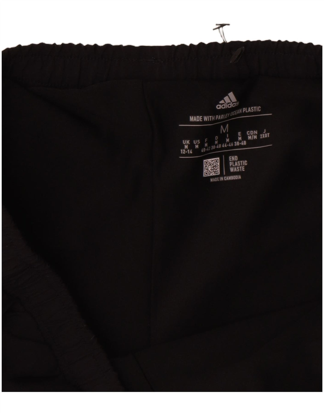 Damskie spodenki sportowe Adidas UK 12/14 Średni czarny poliester