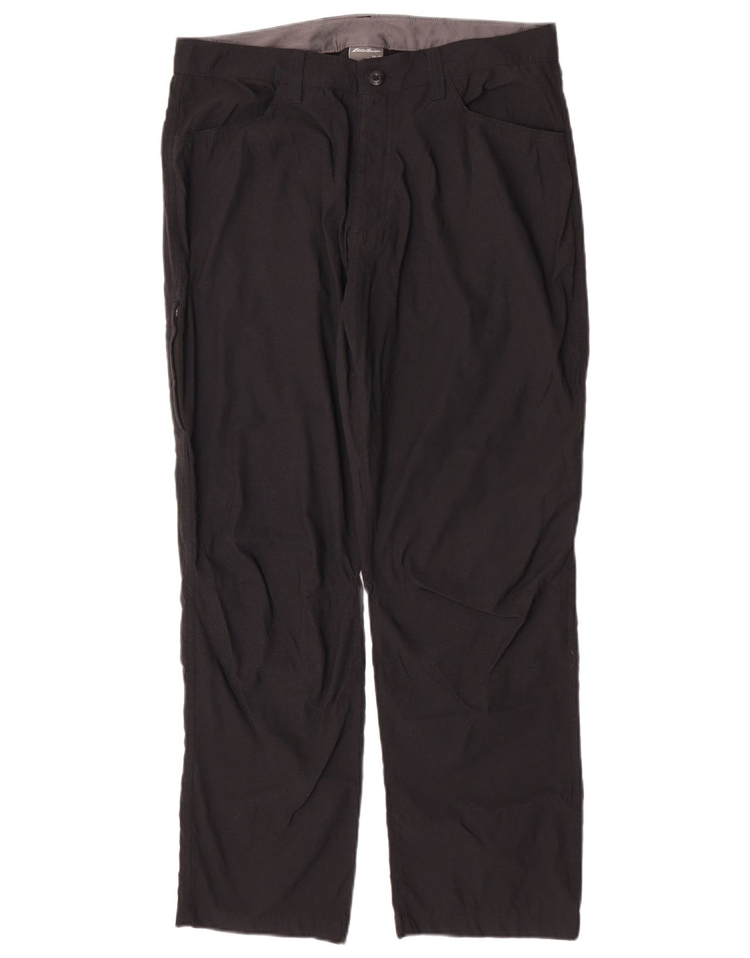 Męskie proste spodnie cargo Eddie Bauer W34 L30 Czarny nylon