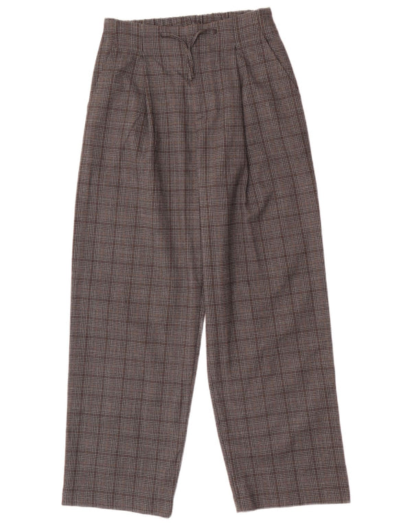 Dziewczęce luźne spodnie chino Zara 13-14 lat W25 L26 szara pepitka