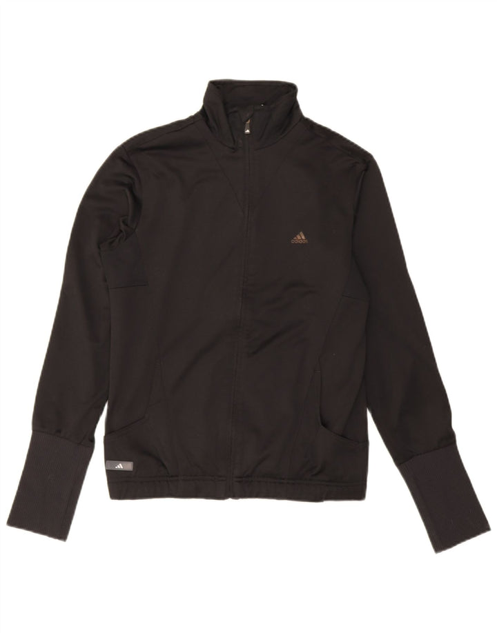 Damska bluza dresowa Adidas UK 12 Średni czarny poliester