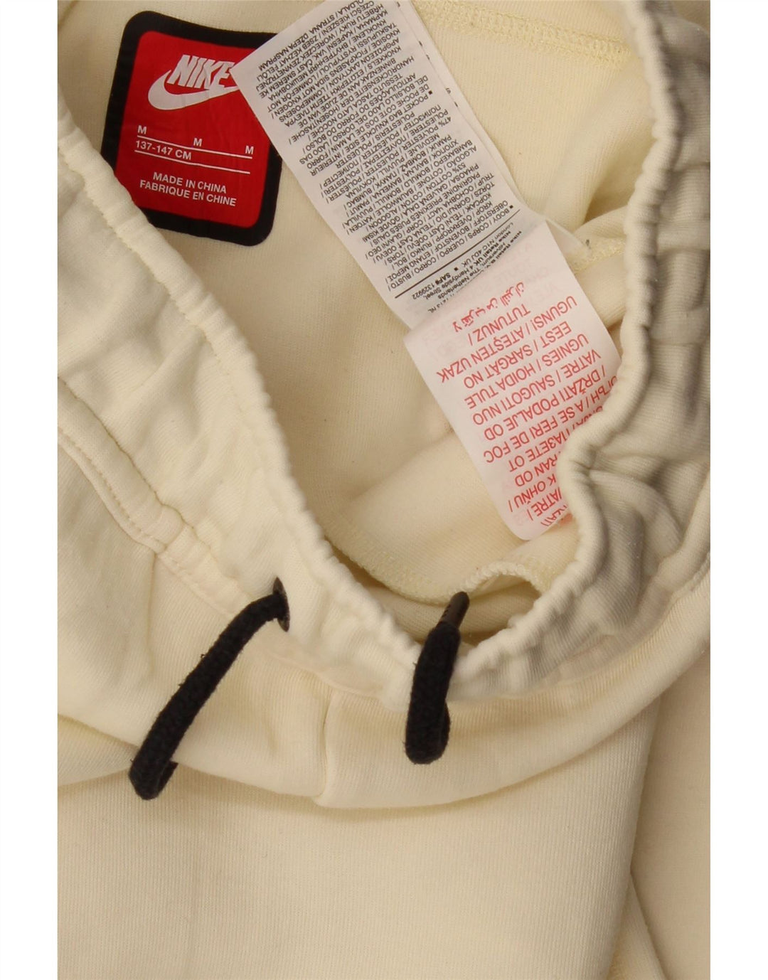 Chłopięce spodnie dresowe NIKE Joggery 10-11 lat, średnie, w kolorze złamanej bieli