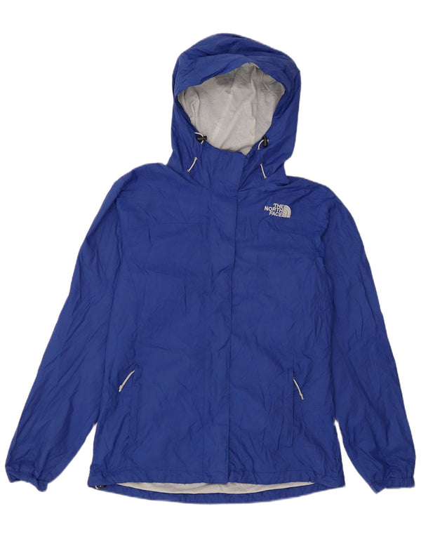 Damska kurtka przeciwdeszczowa z kapturem, oversize, The North Face, UK 10, mała niebieska