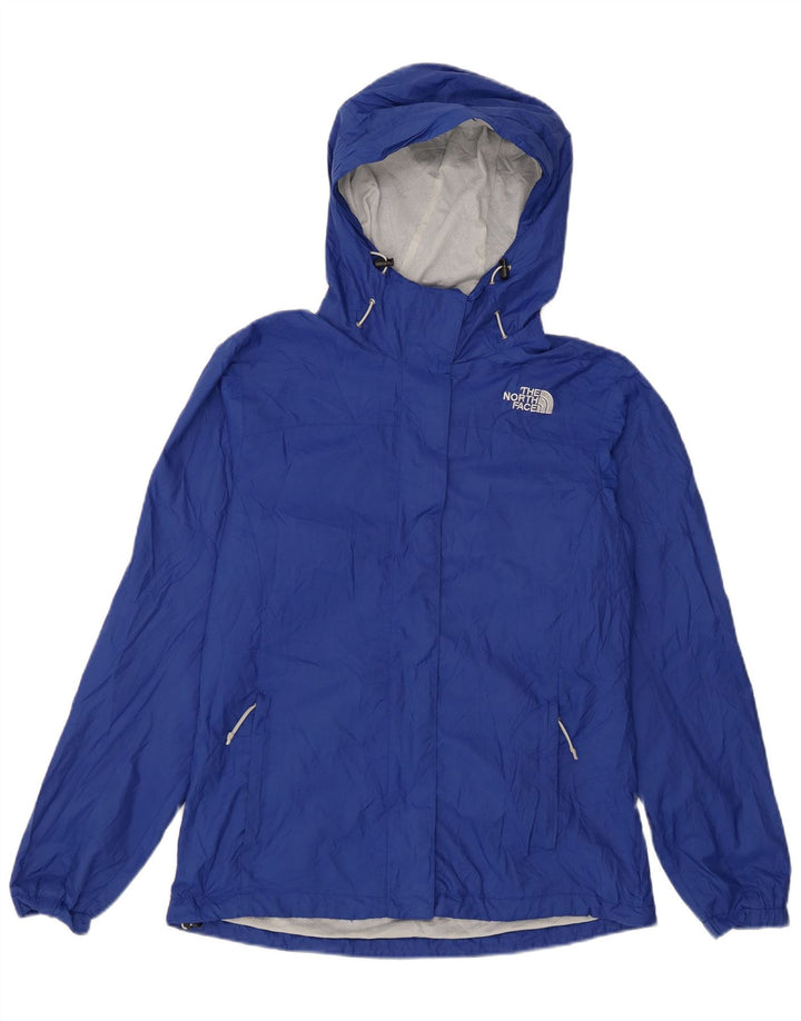Damska kurtka przeciwdeszczowa z kapturem, oversize, The North Face, UK 10, mała niebieska