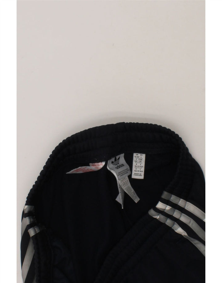ADIDAS Boys Sport Shorts 13-14 Years  Navy Blue Polyester Vintage Adidas and Second-Hand Adidas from Messina Hembry 