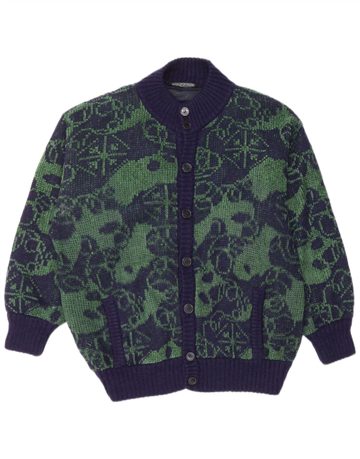Męski sweter rozpinany Marzia 2XL granatowy geometryczny