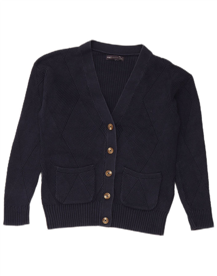 Marks & Spencer Damski sweter oversize UK 10, mały, granatowy