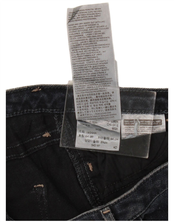 Damskie jeansy skinny LEVI'S W25 L26 Granatowe, bawełniane