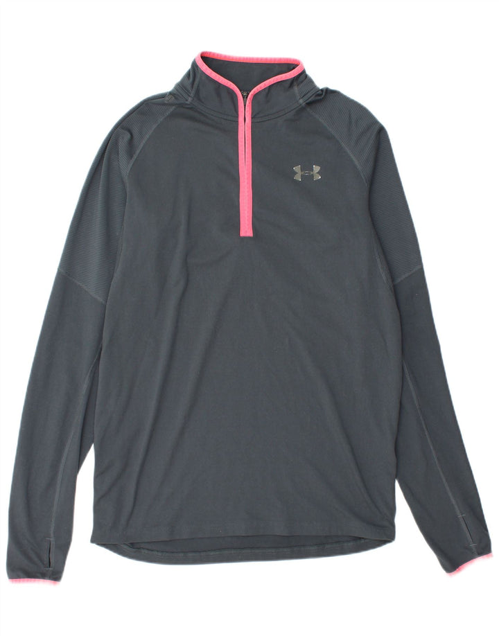 Męski dres Under Armour z zamkiem błyskawicznym, średnioszary