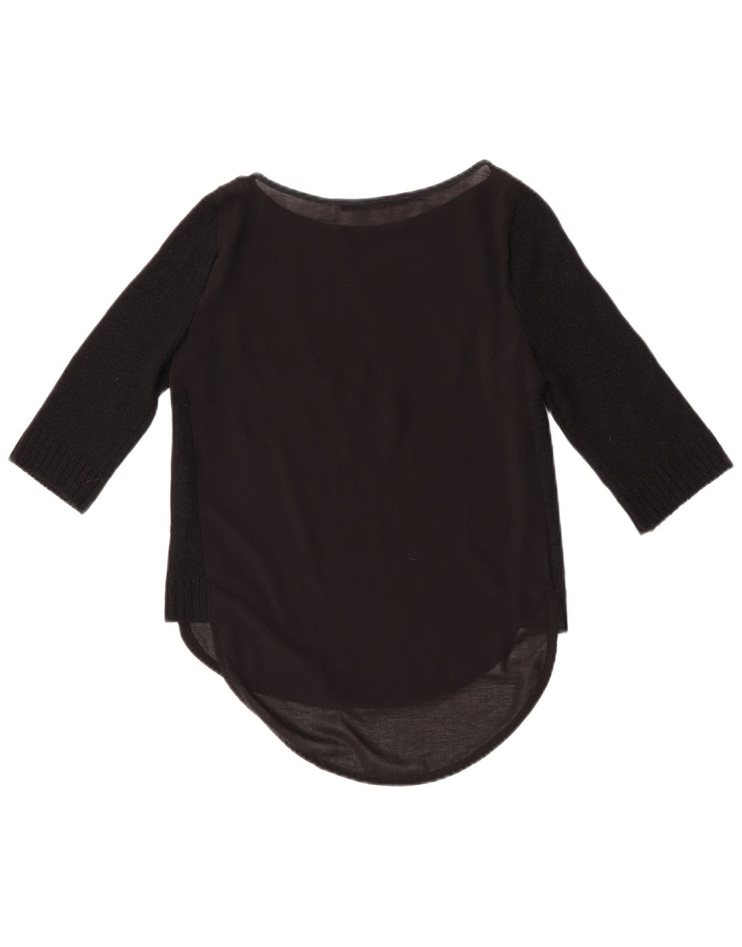 Top damski Zara z rękawem 3/4 UK 10, mały, czarny