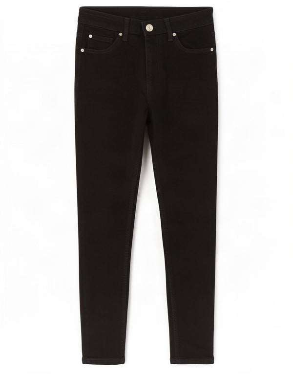 Marks & Spencer Damskie Skinny Jeans UK 10 Small W28 L26 Czarna bawełna