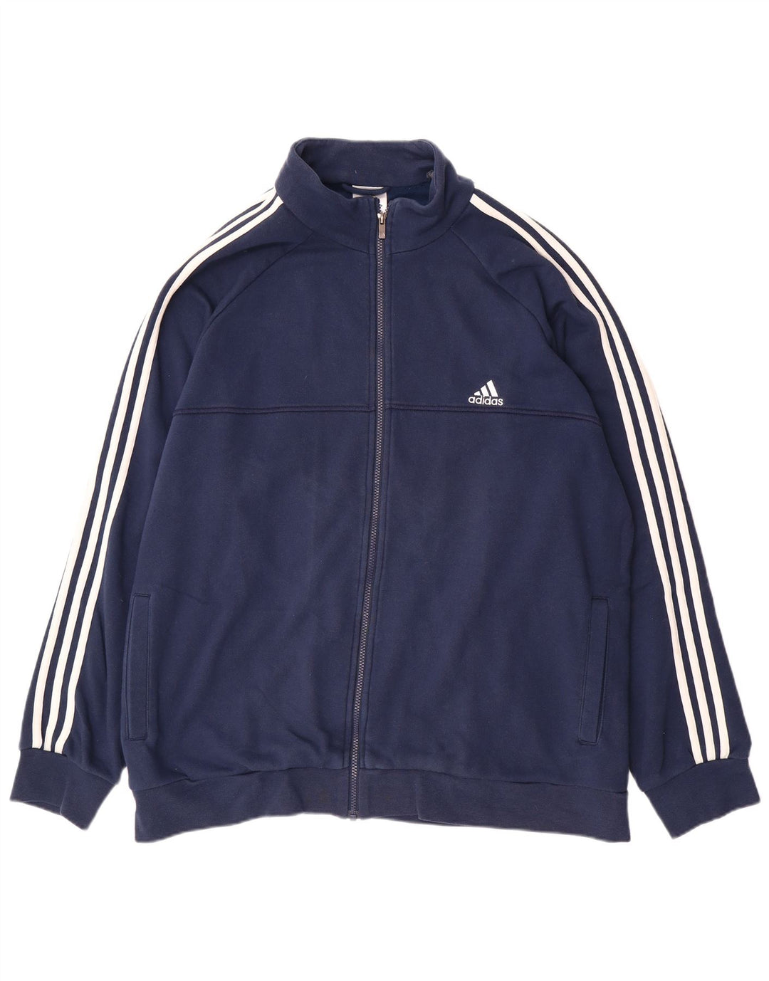 ADIDAS Męska kurtka dresowa Climalite UK 52/54 2XL Granatowa bawełna