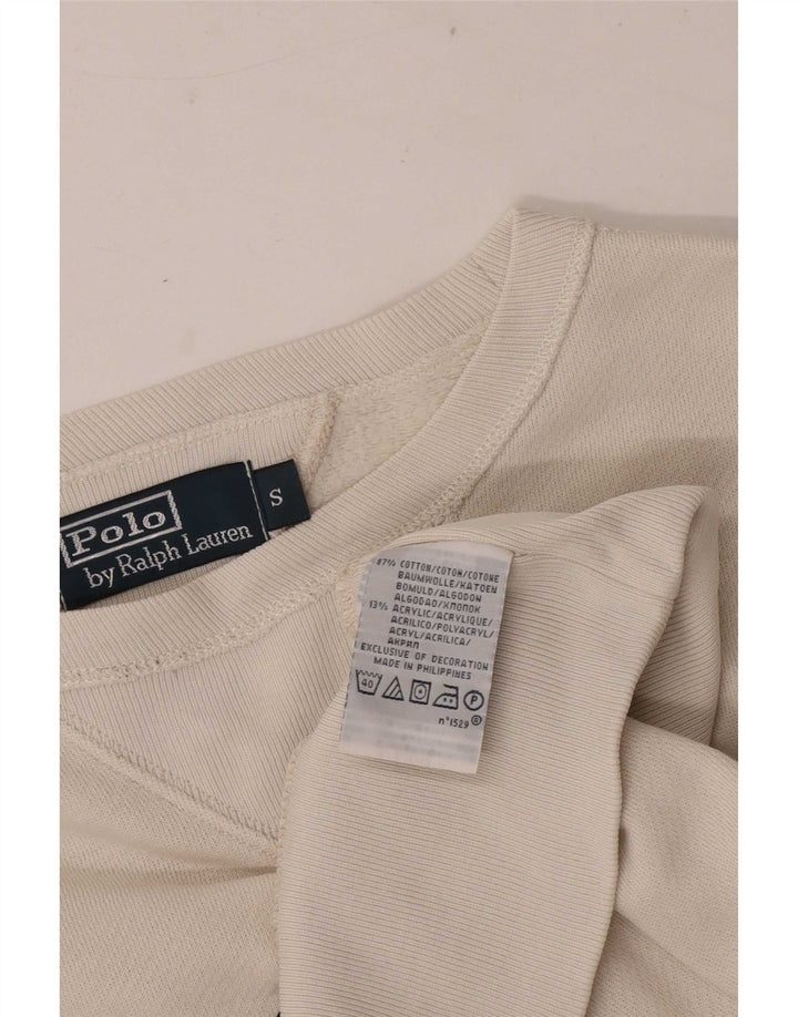 Męska bluza z grafiką Polo Ralph Lauren, mała w kolorze złamanej bieli