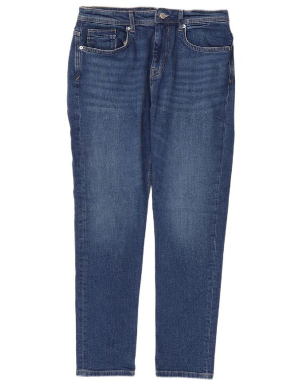 Męskie jeansy slim fit Zara EU 42 Large W32 L29 Niebieskie bawełniane