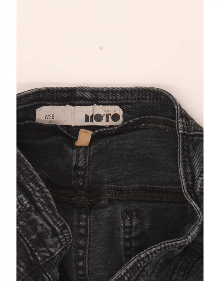 Damskie spodenki jeansowe Topshop Moto Medium W28 czarne