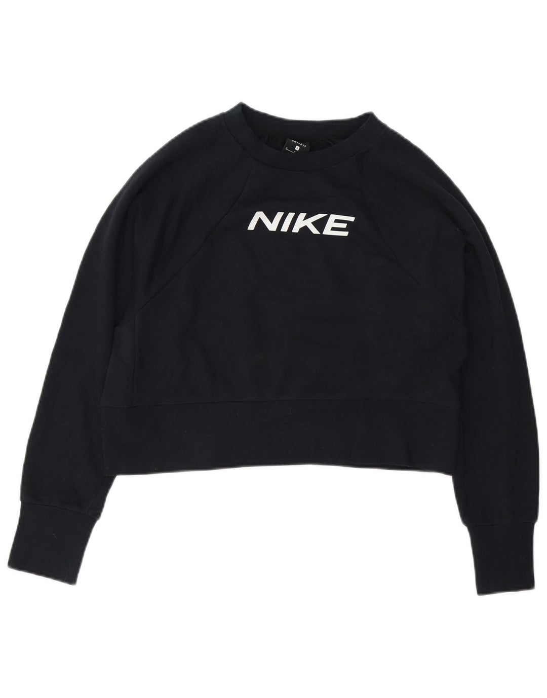 Damska bluza dresowa Nike Dri Fit Crop Oversize UK 10, mała czarna