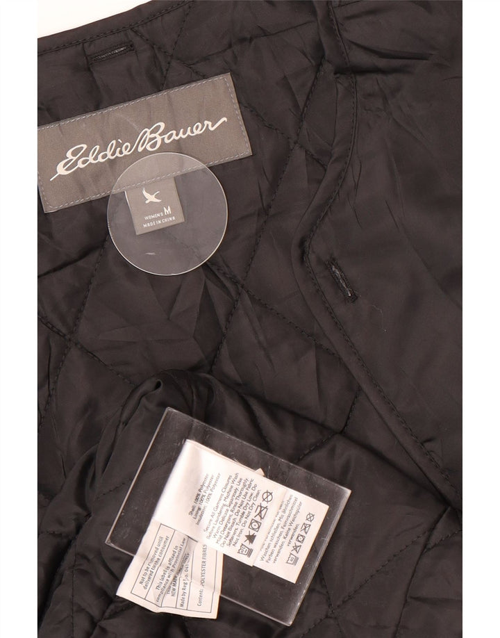 Damska kurtka bomberka Eddie Bauer UK 14, średni czarny poliester